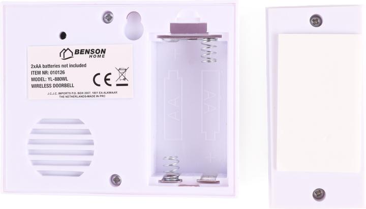 Image du produit Benson Home Sonnette sans fil 16 tunes compact (Funk)