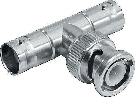 Produktbild Alpha Elettronica Adapter, T-Ausführung, BNC-Stecker - 2x BNC-Buchse, 50Ohm