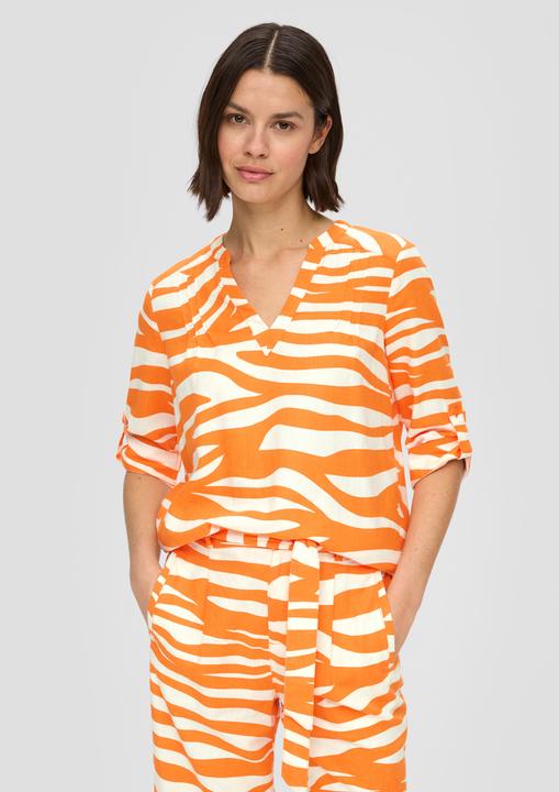 Actual product image s.Oliver Bluse Tunikabluse aus Leinenmix (38)