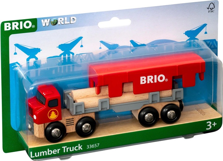 Actual product image Brio Wood transporter with magnetic charge