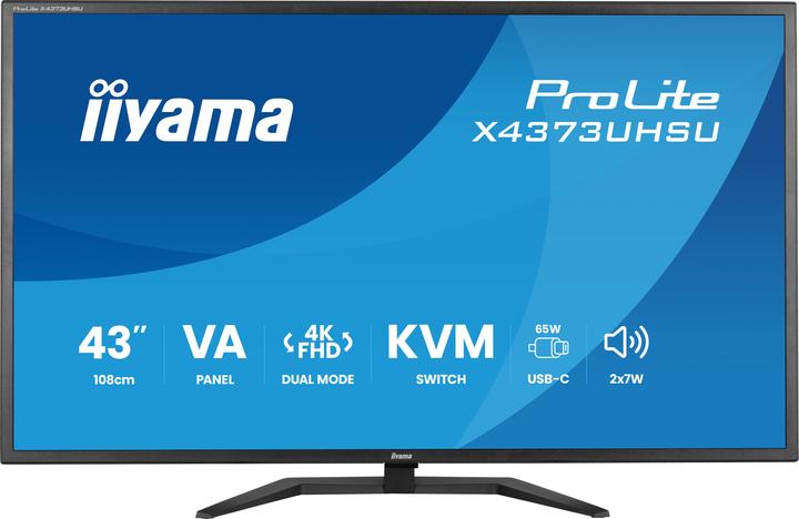 Image du produit iiyama LFD ProLite X4373UHSU-B2 (3840 x 2160 pixels, 42.50")