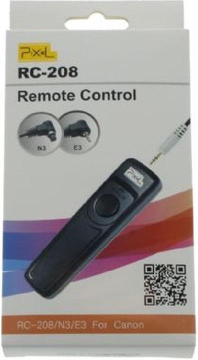 Produktbild Pixel Kabelgebundener Fernauslöser RC-208/N3/E3 für Canon (Kabel)