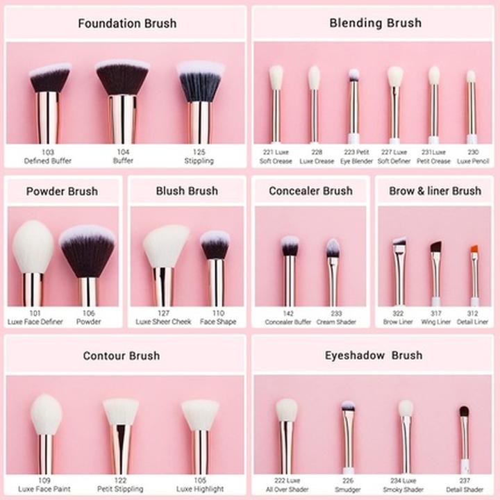 Produktbild Jessup Marke Professionelle Makeup Pinsel Set Schönheit Kosmetik Stiftung Pulver erröten Lidschatten (Set)
