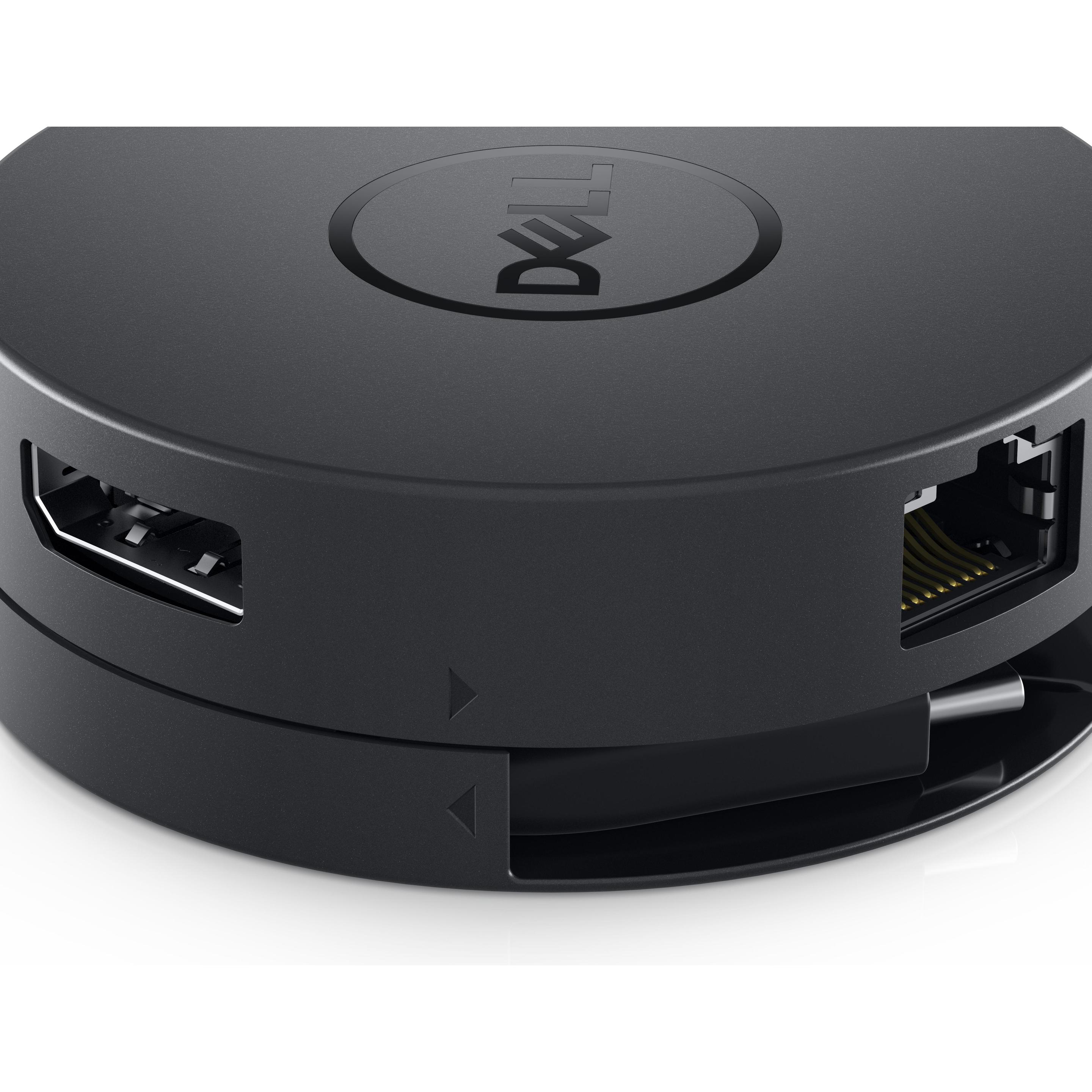 Dell DA300 (Docking Port, 1 Port), Dockingstation + USB Hub, Schwarz