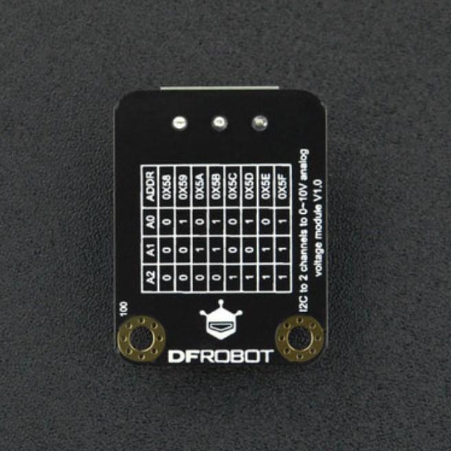 Actual product image DFRobot Gravity I2C 2-channel DAC module 0-10V