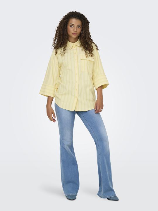 Immagine prodotto JdY Locker geschnitten Hemdkragen Ärmelbündchen mit Knopf Weite Ärmel Hemd Hemd (L)