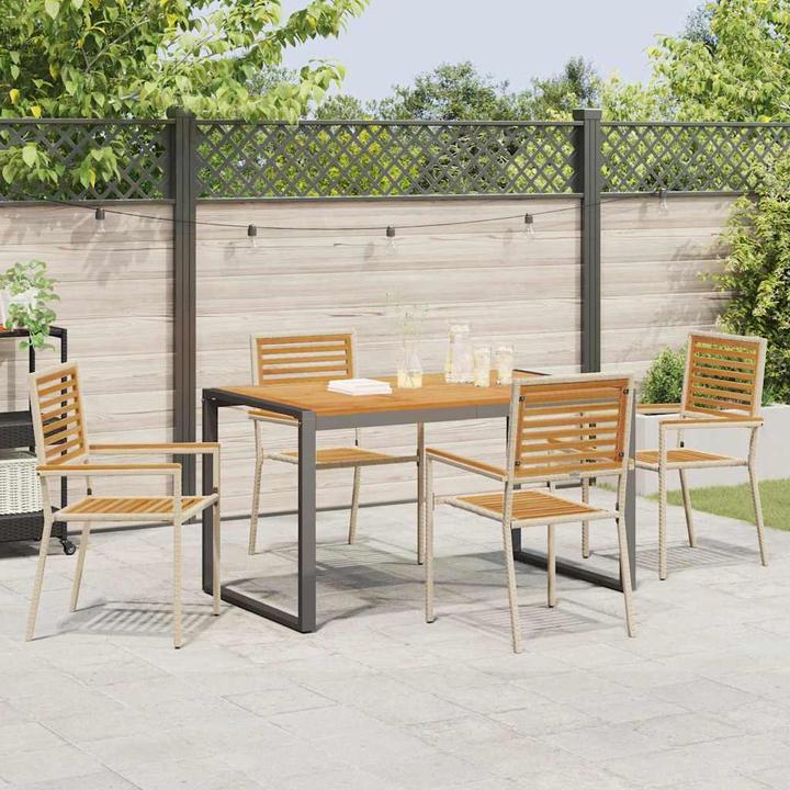Produktbild vidaXL Garten Essgruppe (140 x 80 x 75 cm)