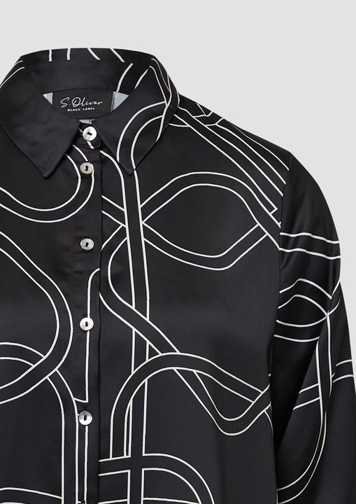 Immagine prodotto s.Oliver Bluse Gemusterte Longbluse aus Satin (48)