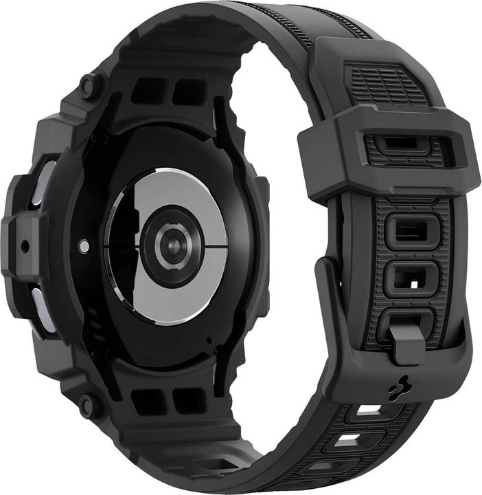 Actual product image Spigen Rugged Armor Pro Galaxy Watch 7 (44mm) Case + Band Matte Black