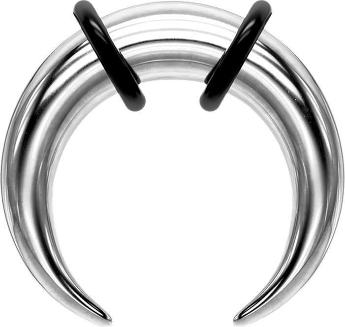 Produktbild Star Piercing Dehnsichel silber (ohne Messing, Chirurgenstahl 316L)