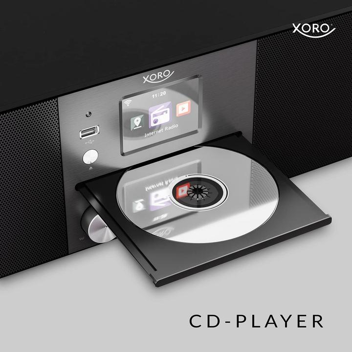 Actual product image Xoro HMT 620 All-in-One stereo internet radio black (DAB, DAB+, FM, Web radio, Bluetooth, Wi-Fi)
