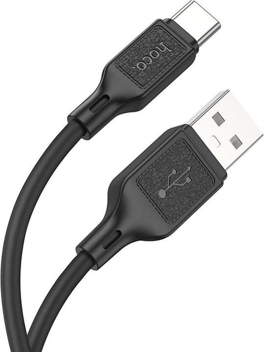 Produktbild Hoco USB-A to USB-C Kabel X90, 60W, 3A, 1m, Schwarz (1 m, 60 W)
