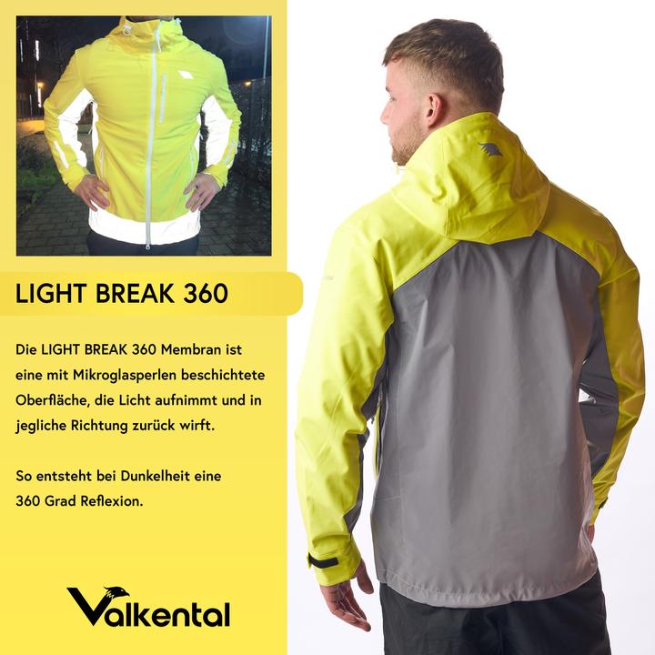 Produktbild Valkental Funktionale & reflektierende Softshelljacke für Outdooraktivitäten - Herren (M)