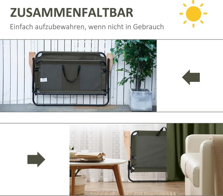 Produktbild Outsunny Campingstuhl für zwei Personen und mit Becherhalter