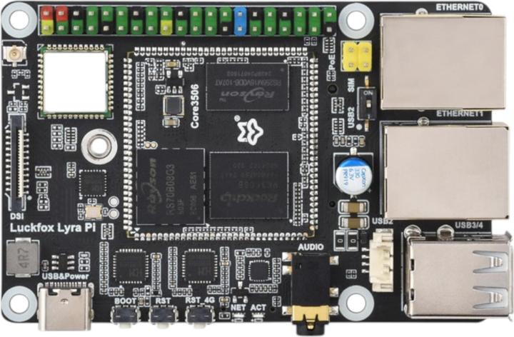 Actual product image Luckfox Pico Pi A W RV1106 Linux Micro Entwicklungsboard