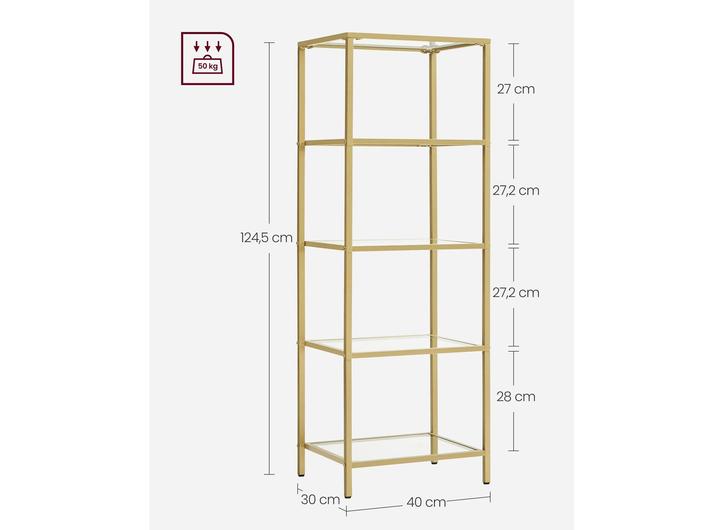 Actual product image Vasagle Luis X (40 x 30 x 124.5 cm)