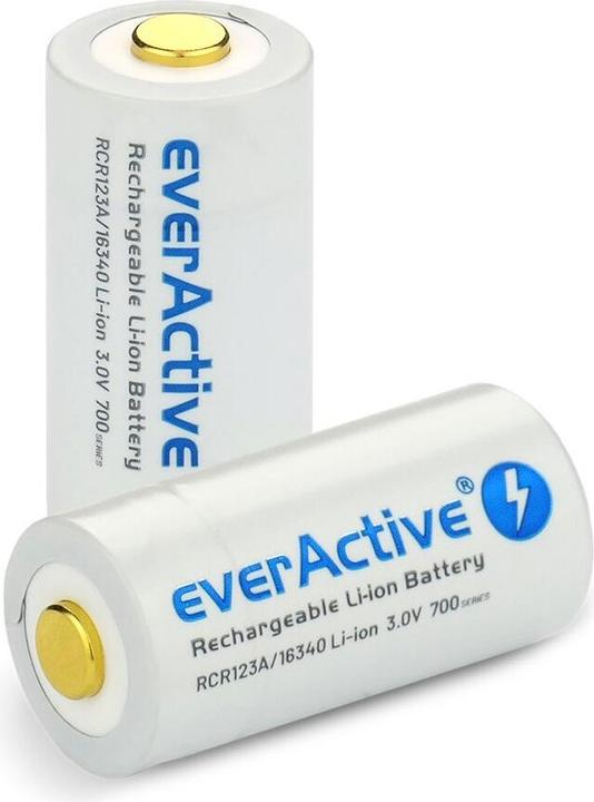 Productafbeelding Everactive 16340 / RCR123A 3V 700 mAh - Oplaadbare batterij (1 Pcs., RCR123A, 650 mAh)