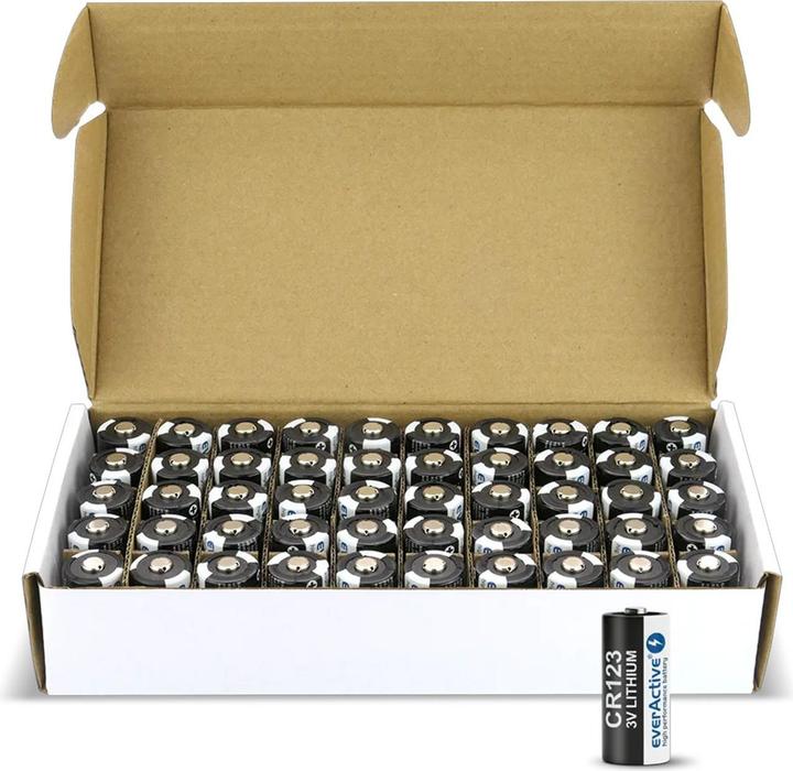 Everactive CR123!! 50 STK!! 1500mAh (50 pcs., RCR123A, 1500 mAh)