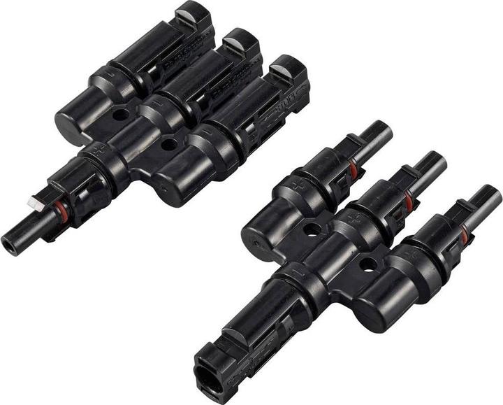 Sygonix Adaptateur solaire Connecteur en T (3 à 1) 1000V SY-6408000 Connecteur en Y (Fiche solaire)
