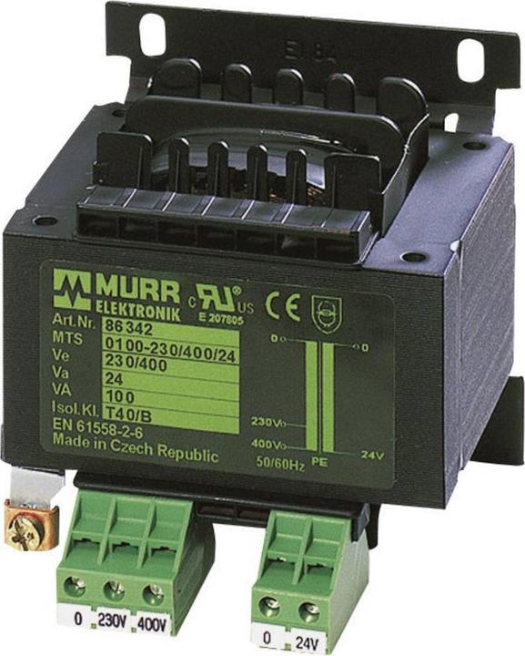 Actual product image Murr Elektronik MST series single-phase safety isolating transformer