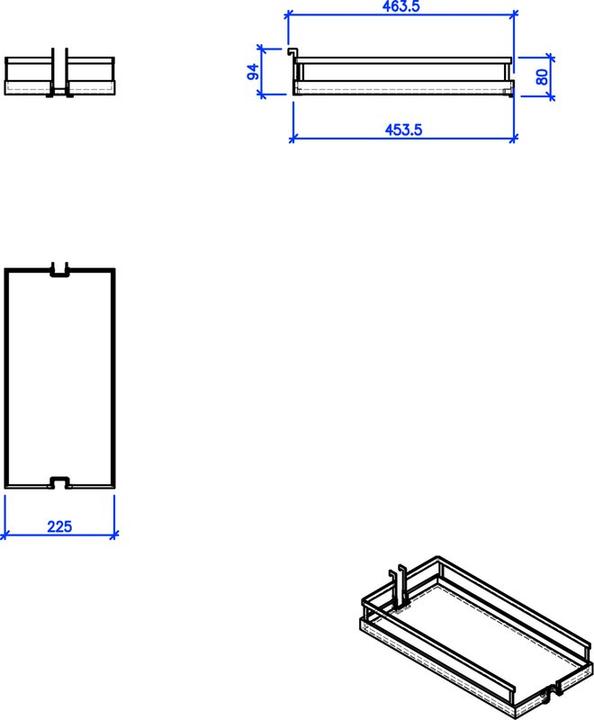 Produktbild Peka Metall Einhängetablare Arena Style (1 Stk.)