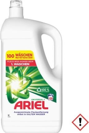 Actual product image Ariel Universal+ (100 Washing cycles, Liquid)