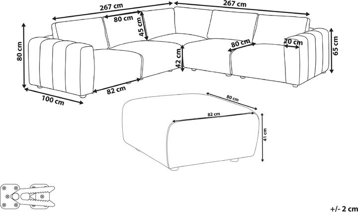 Actual product image Beliani Kivvik (Corner sofa)