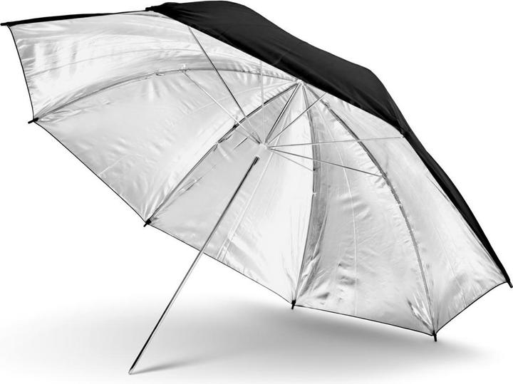 Produktbild Roko UB-110S Reflexschirm silber/schwarz (110cm) (Schirm, 110 cm)