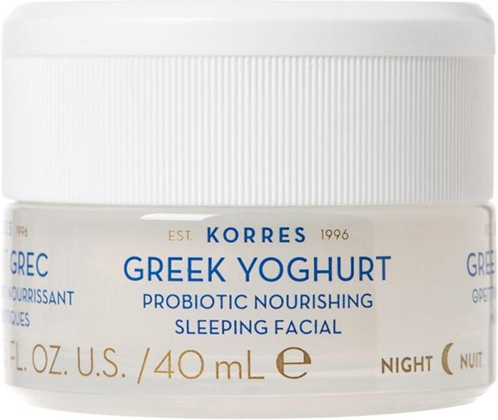 Korres Greek Yoghurt Crème de Nuit Nourrissante aux Probiotiques (40 ml, Crème de nuit)