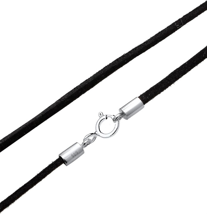 Produktbild Elli Halskette Basic Trend Blogger Choker 925 Sterling Silber (No Stein, 925er Sterling Silber, Kunstleder)