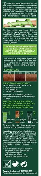 Immagine prodotto Logona Crema vegetale (210 rosso rame)