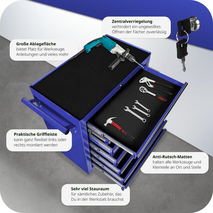 Image du produit tectake Chariot à outils (1 x)