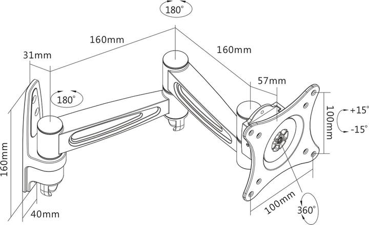 Produktbild InLine Wandhalterung