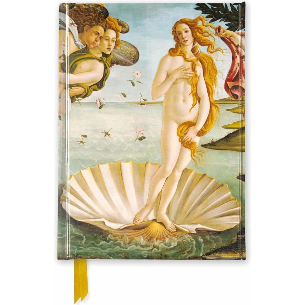 Browntrout Verlag, Heft + Block, Sandro Botticelli: The Birth of Venus (Foiled Pocket Journal) (A6, Liniert, Harter Einb...