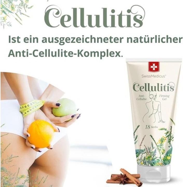 Actual product image Herbamedicus Swissmedicus Cellulitis Gel, 200 ml (Body cream, 200 ml)