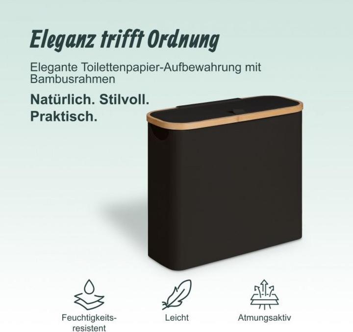 Actual product image Relaxdays Toilet roll storage