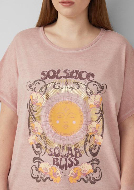 Produktbild s.Oliver Gewaschenes Oversize-Shirt mit Frontprint (46)