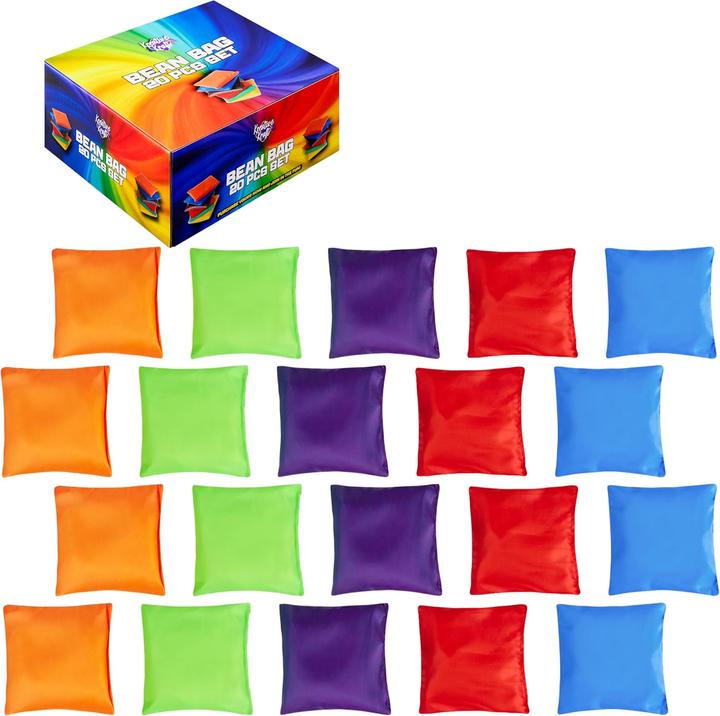 Actual product image KreativeKraft Set of 20 colourful cornhole bags