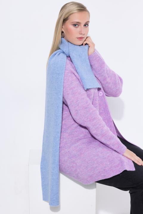 Image du produit Ulla Popken Longue écharpe tricotée en maille côtelée