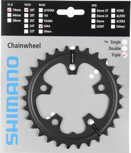 Image du produit Shimano Plateau SORA FC-3503 30 dents D noir (30)