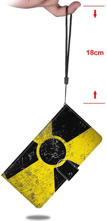 Produktbild Ueli Express iPhone 13 Mini Buch Etui Tasche mit Kartenfach Radioaktivität (Apple iPhone 13 mini)