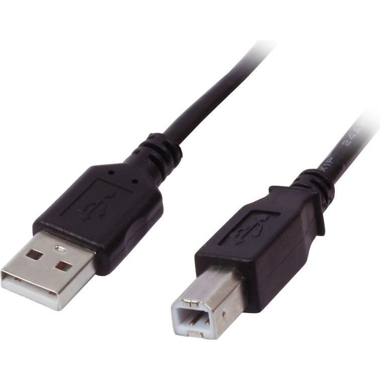 Thumbnail - Synergy 21 Patchkabel USB2.0 3m A St/B Schwarz Premium (3 m, USB 2.0), USB Kabel