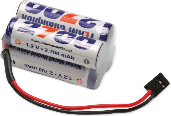Actual product image Pichler receiver battery 2700mah 4.8v nimh cube (0.00 V, 2700 mAh)