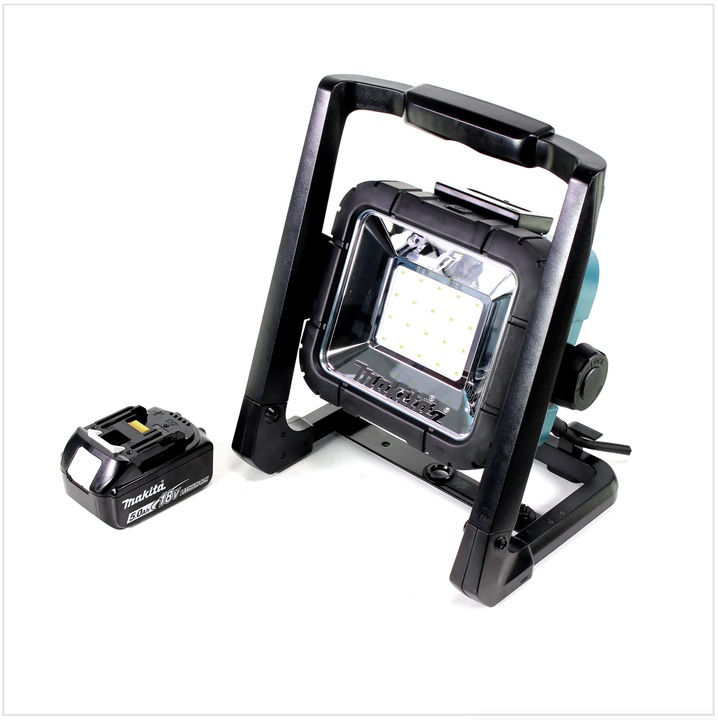 Produktbild Makita DEADML / DML 805 LED Baustrahler 14,4 - 18 Volt / 230 Volt + 1x BL 1850 B 18V - 5 Ah Li-Ion A (750 lm)