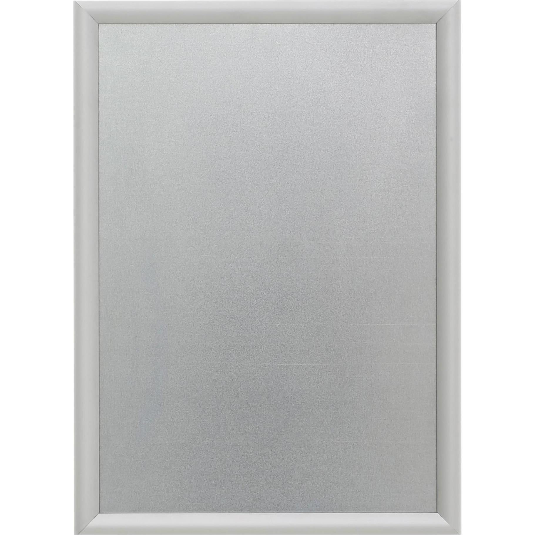 2x Update Displays, Prospektständer, FireProtection-Klapprahmen 25mm Gehrung A3 silber (A3)