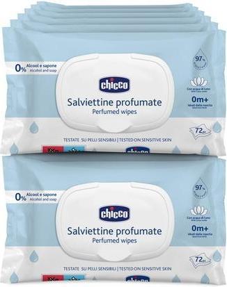 Immagine prodotto Chicco Salviette per la pulizia, con coperchio ribaltabile, 72 pezzi - 0m+ (72 Pezzo/i)