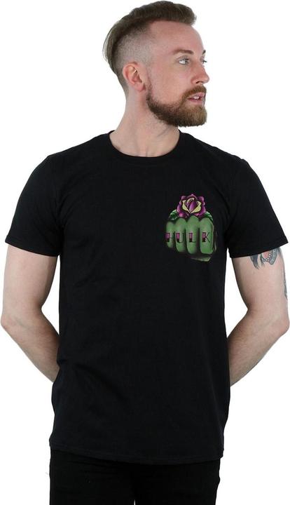 Produktbild Hulk Tattoo Fist Breast Print TShirt (XL)
