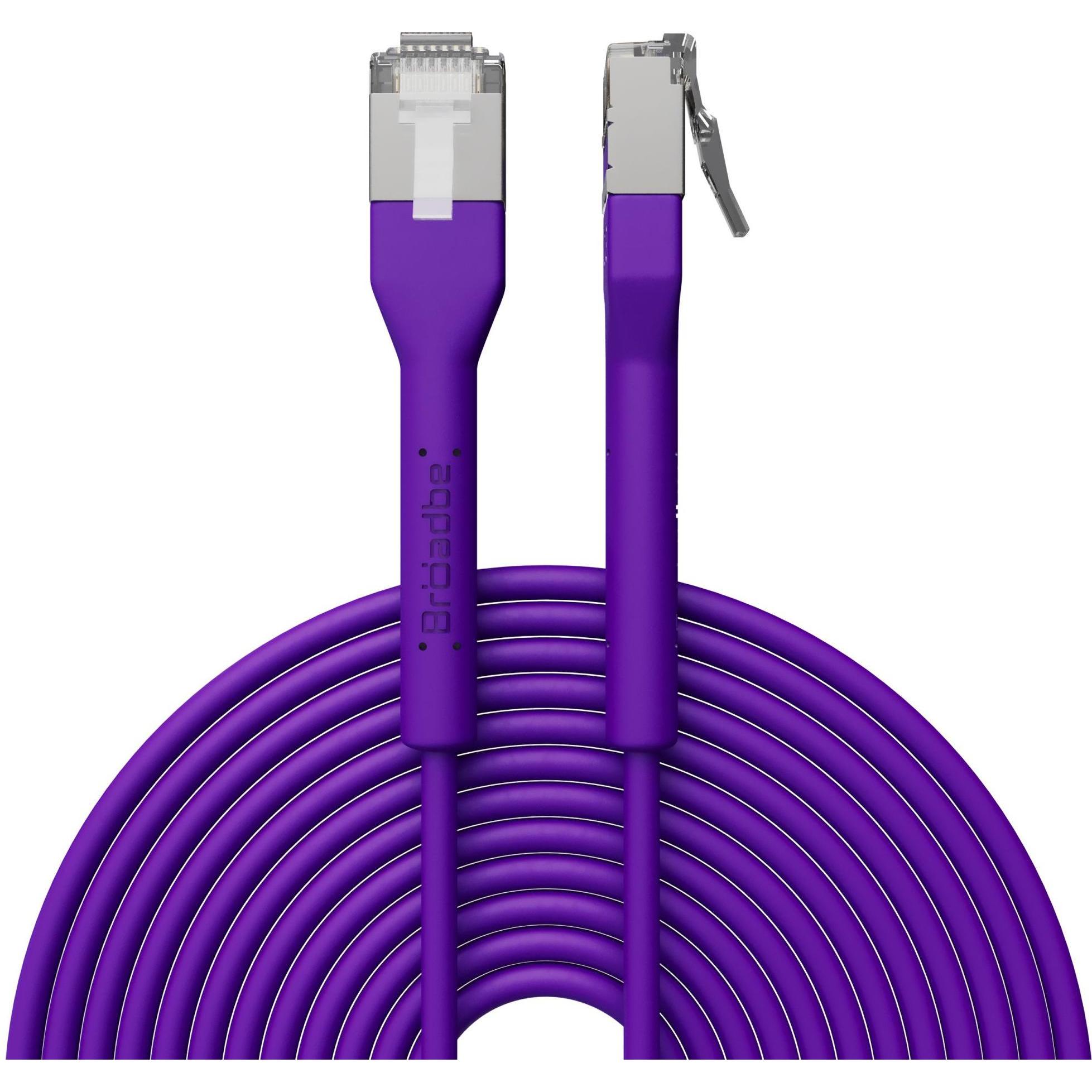 Broadbe Slim Patch Cable 10G Purple 5m Cable-Patch-Cat6A-PR-5M-Slim (CAT6a, 5 m), Cavo di rete