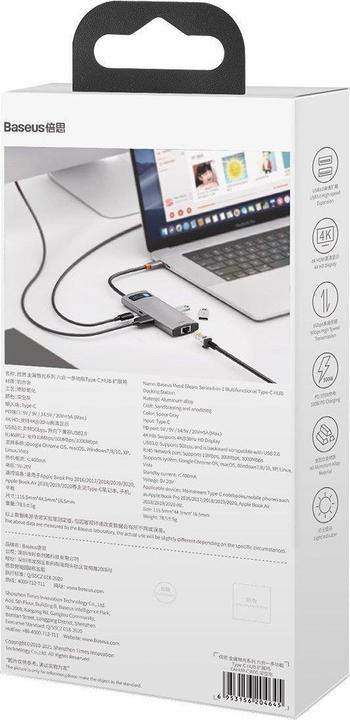 Immagine prodotto Baseus Bagliore di metallo (USB-C, 6 porte)