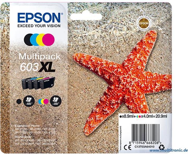 Actual product image Epson 603XL Multipack (M, C, Y, FC)